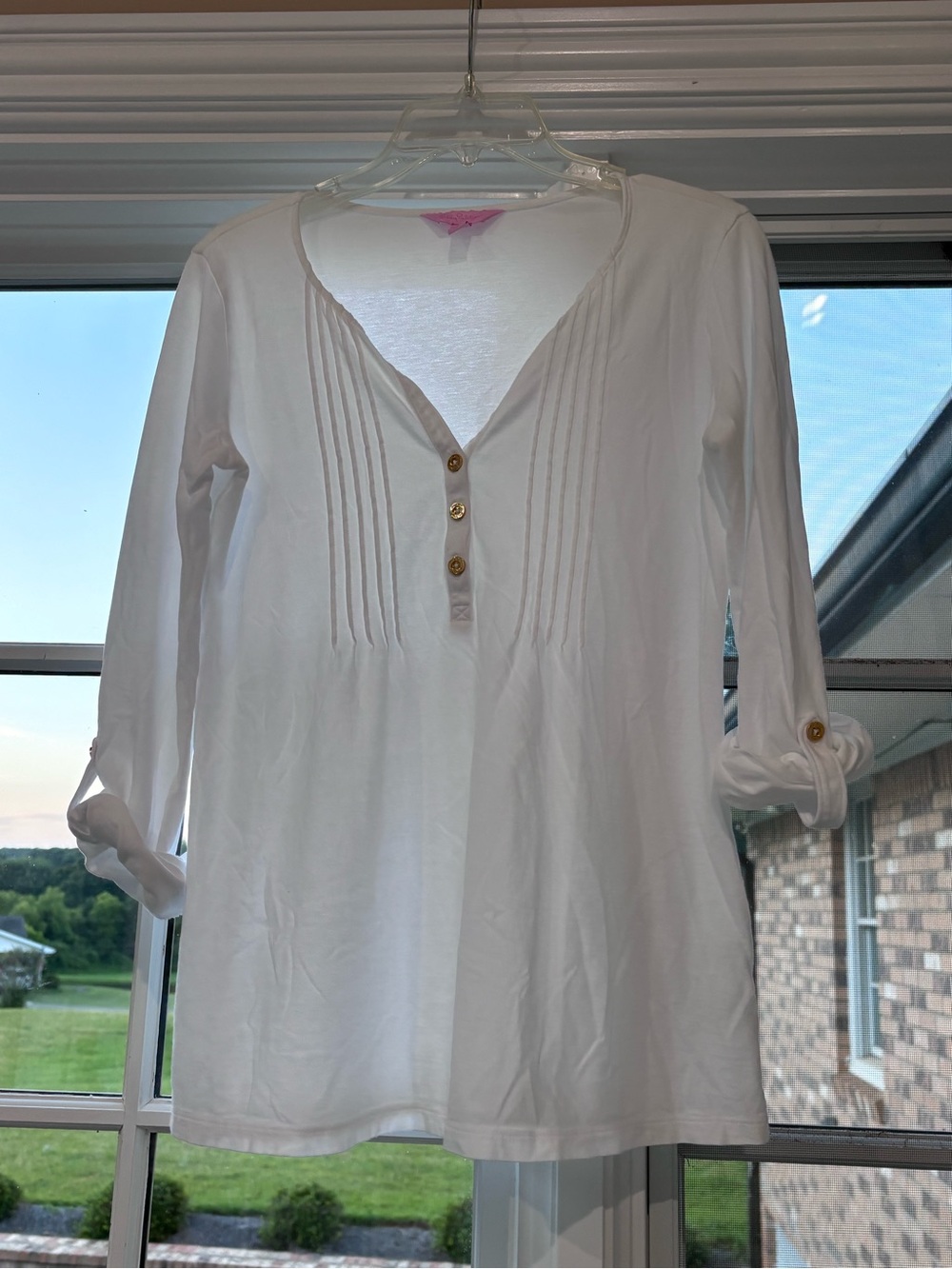 Lilly Pulitzer White Top sz small
